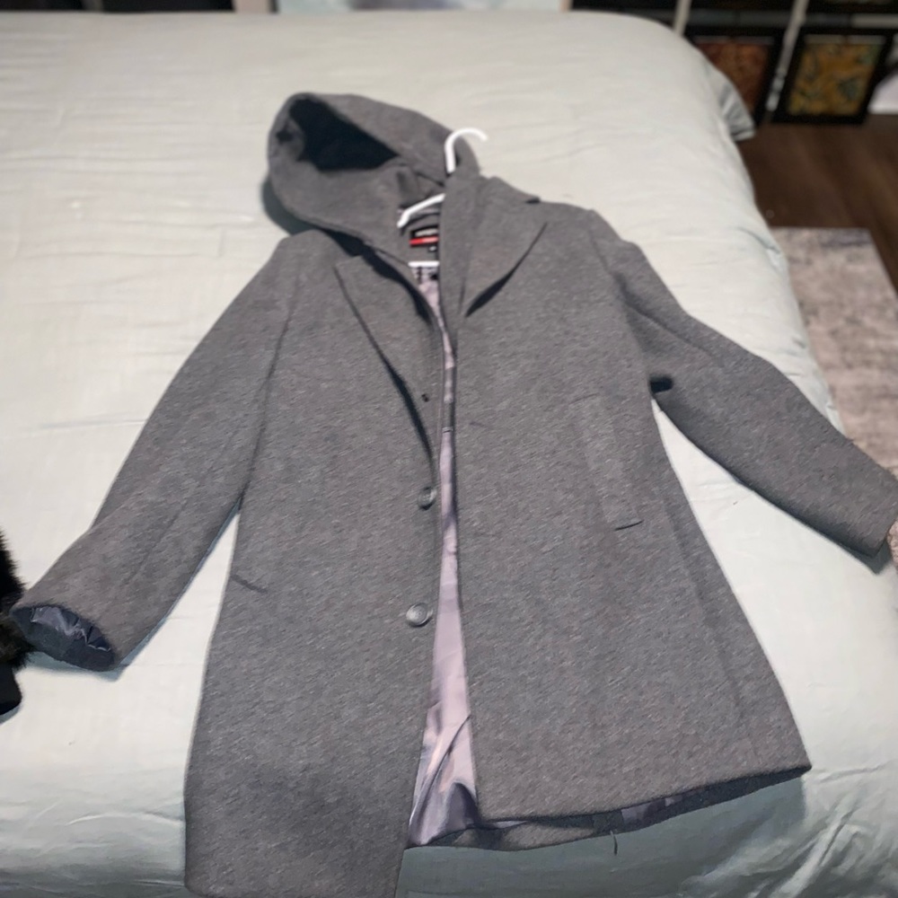 Grey all purpose trench coat